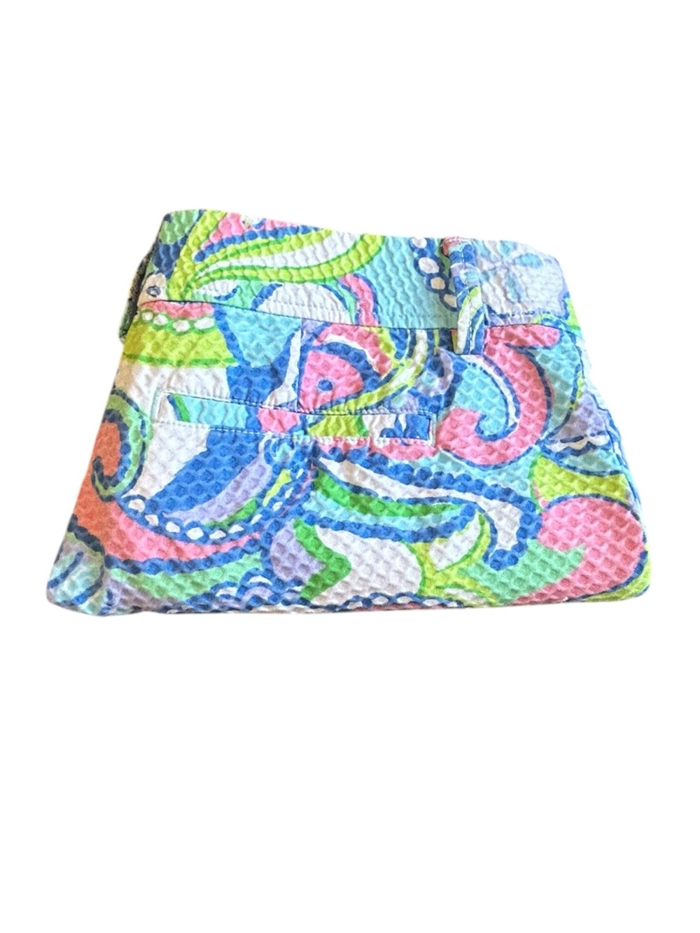 Lilly Pulitzer Callahan Shorts Womens 6 Conch Republic Paisley Seersucker - Picture 10 of 10